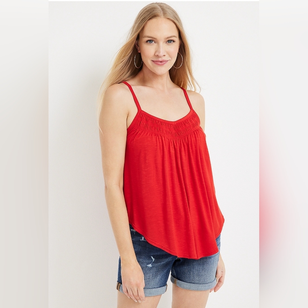 Ashville Smocked Swing Cami NWT (S10)